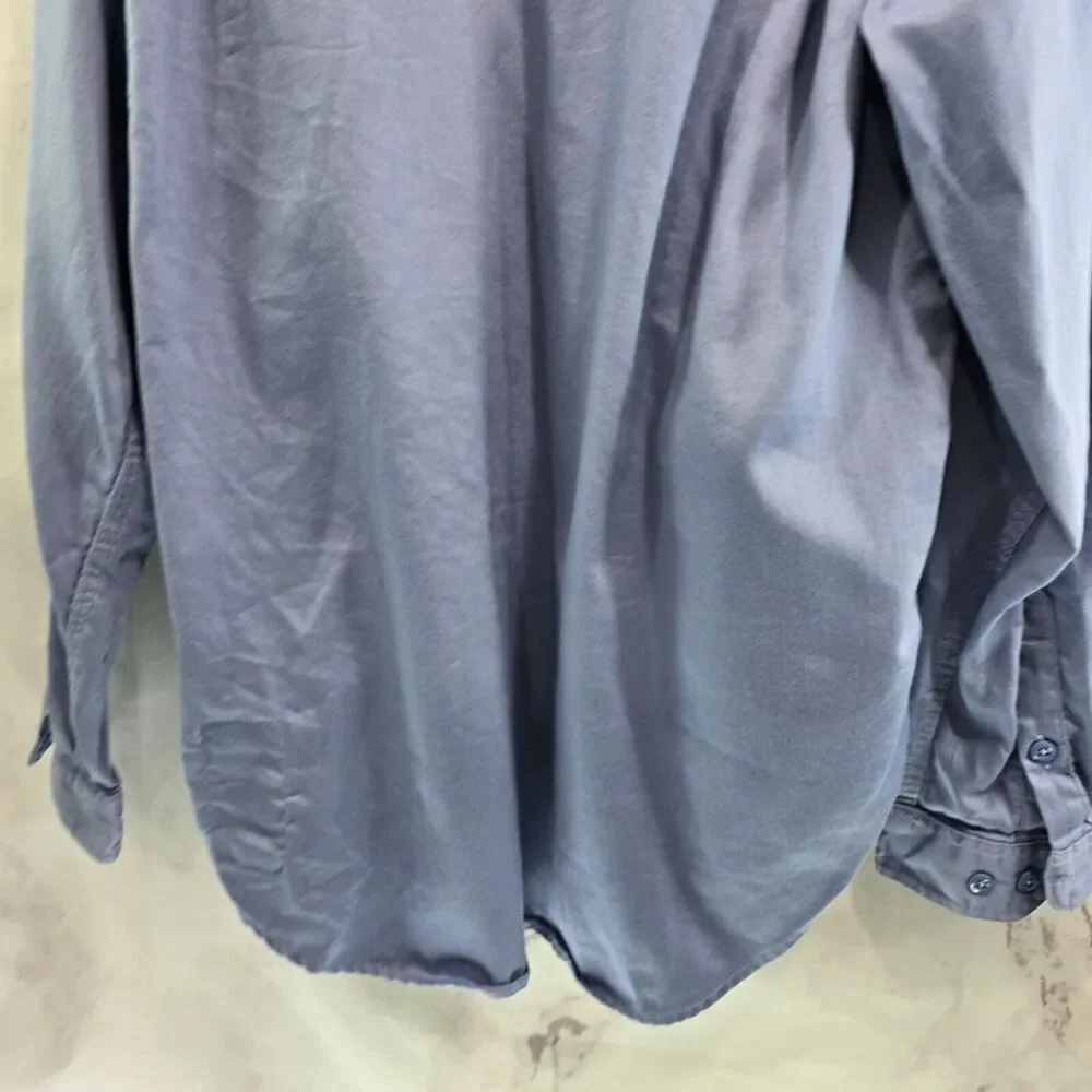 Carhartt Shirt Men Size XL FR Fire Long Sleeve Button Down Blue CAT 2 ATPV 8.7